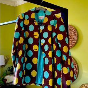 Three Sisters polka dot jacket